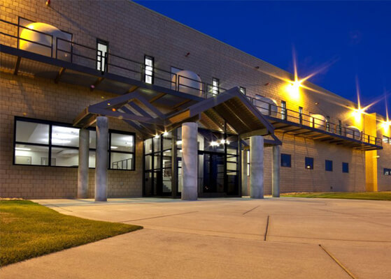 Exterior view of Hill Air Force Base entrance