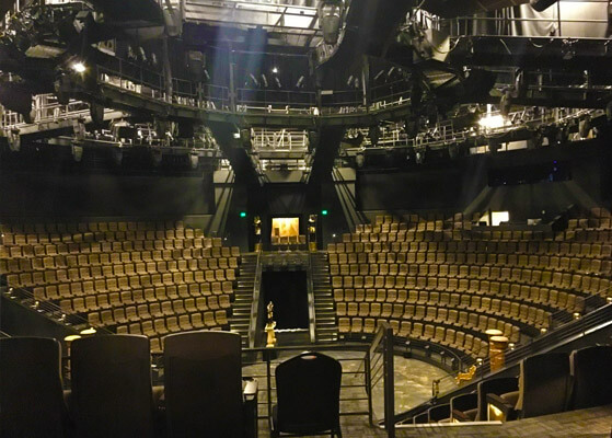 Interior view of empty theatre 